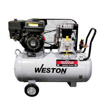 COMPRESOR DE AIRE A GASOLINA USO PESADO 6.5HP 80L - WESTON TOOLS